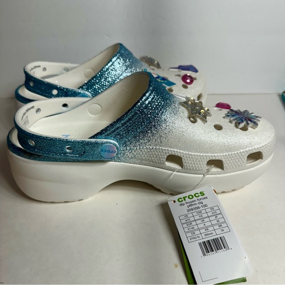 NWT. Crocs Disney Frozen Clogs size 10 by Crocs. platform crocs shoes - Picture 12 of 14